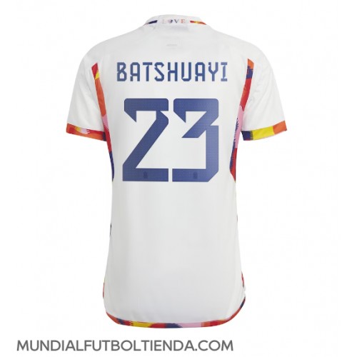 Camiseta Bélgica Michy Batshuayi #23 Segunda Equipación Replica Mundial 2022 mangas cortas